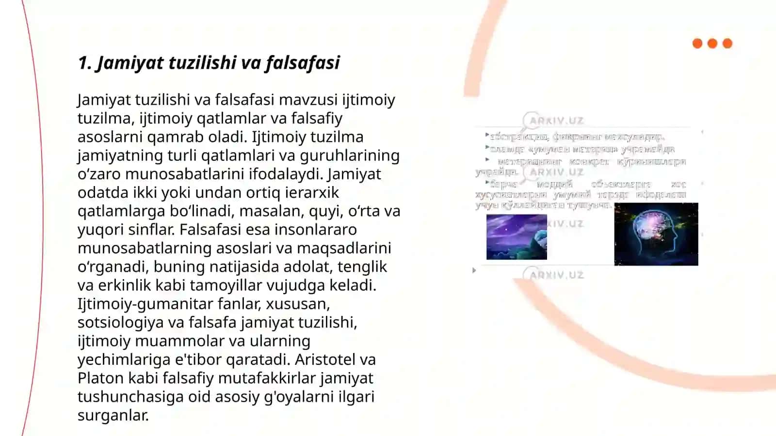 Jamiyat falsafasi 3