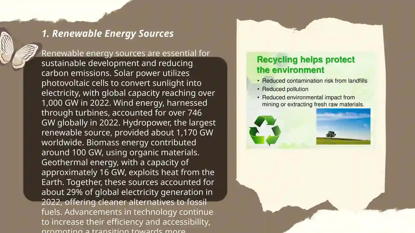 Plan: 1. Renewable Energy Sources 3