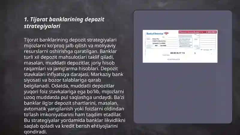 Tijorat banklarining depozit strategiyalari 3