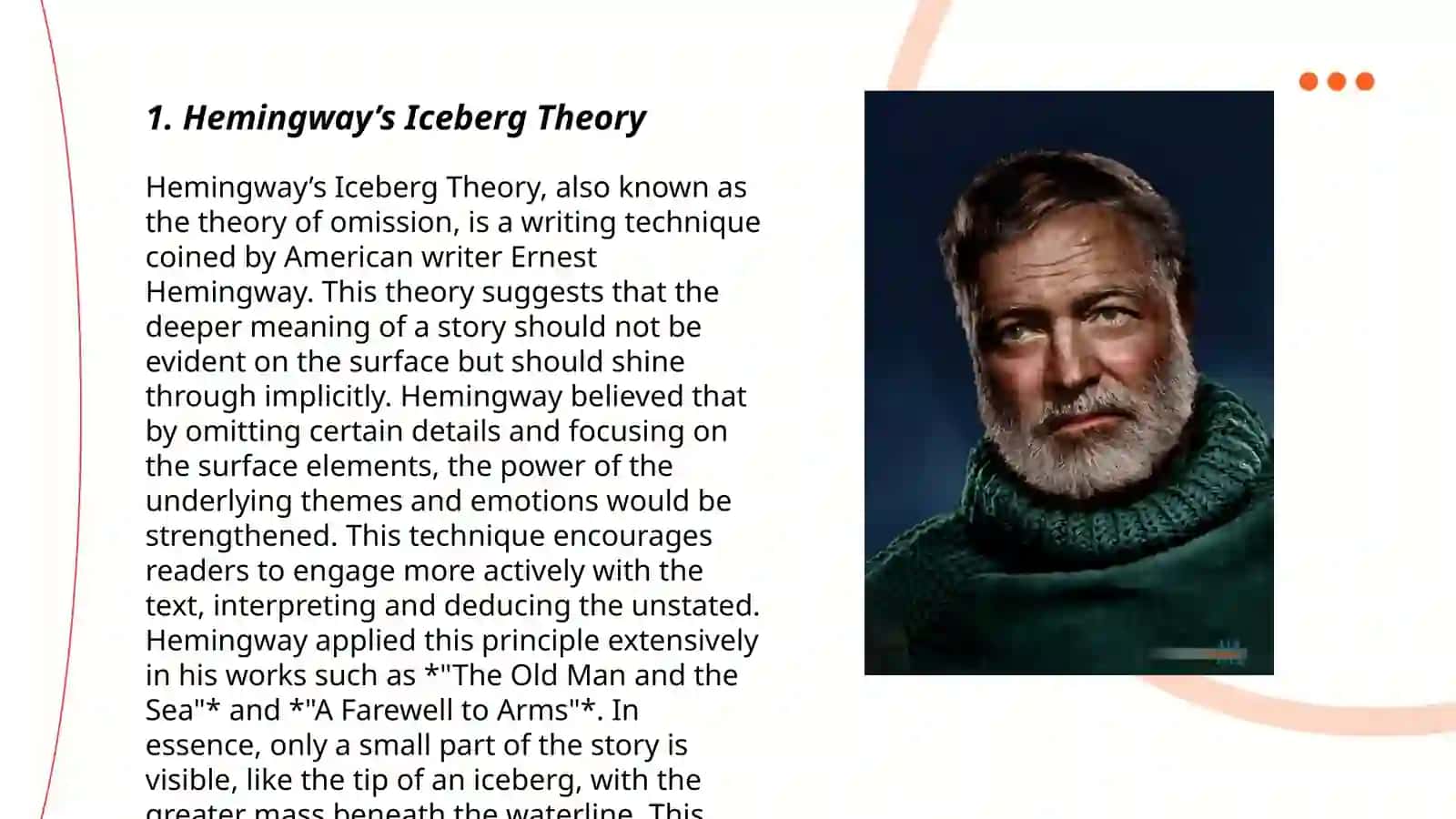 Hemingway's Iceberg Theory 3
