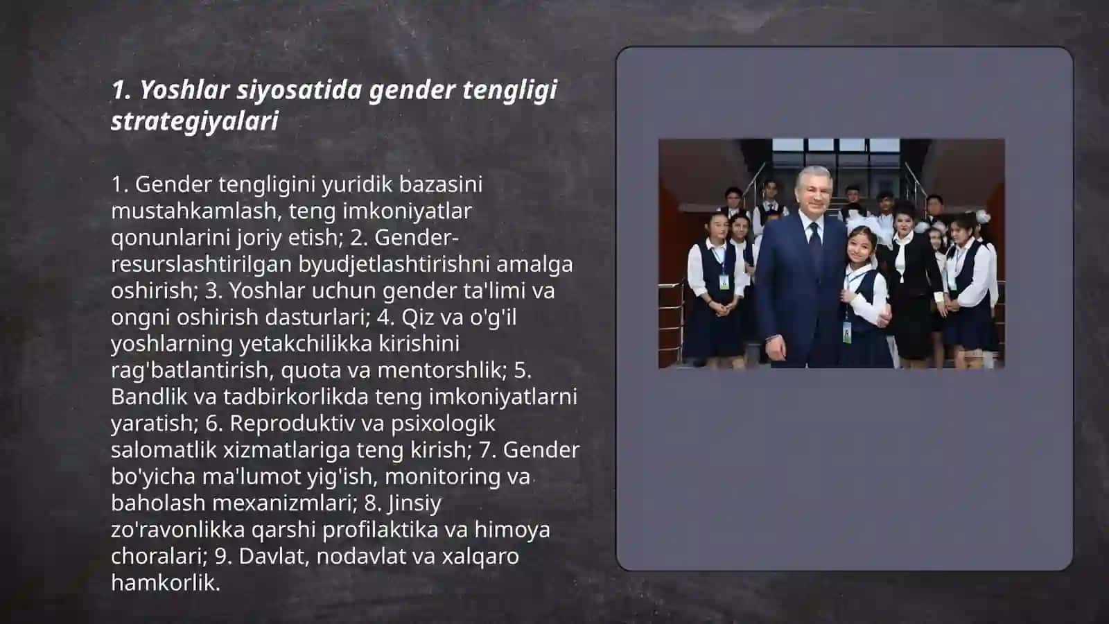 Yoshlar siyosati va gender masalalari 3