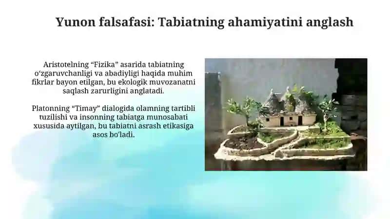 Qadimgi yozma yodgorliklar da tabiatni asrab avaylashga doir ta'limotlar 3