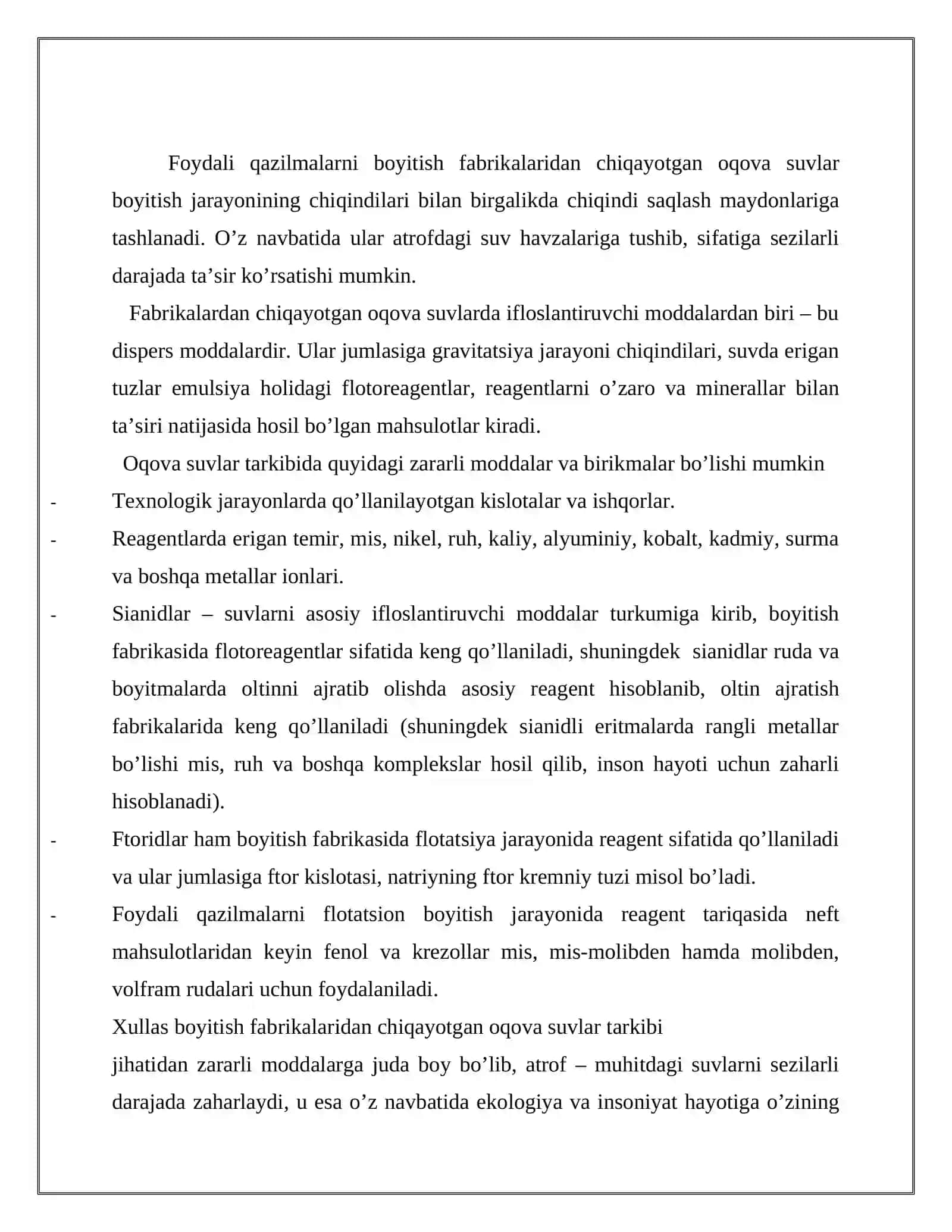 Oqova suvlarni tozalash 3