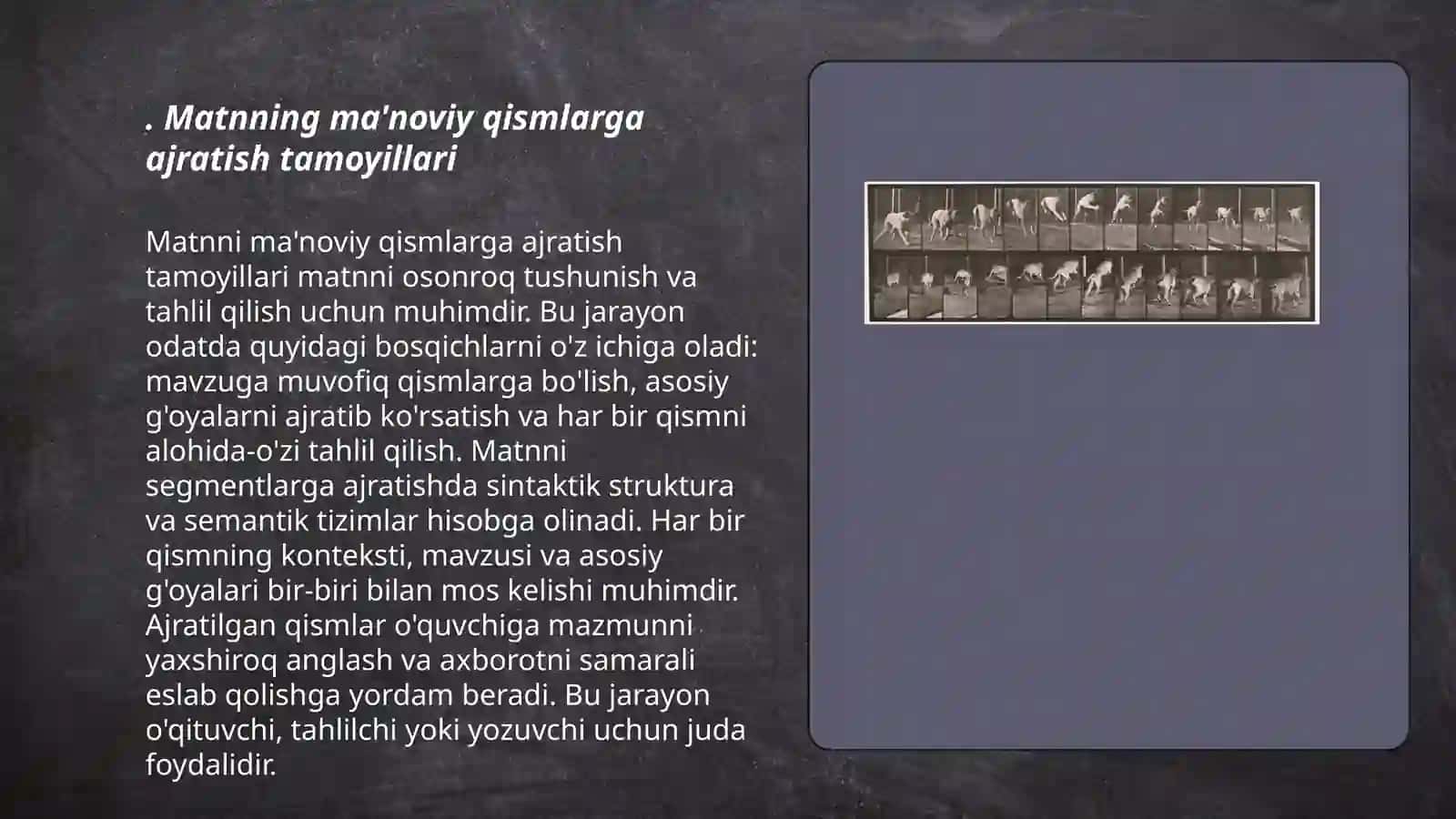 Matnni ma’noviy qismlarga bo‘lish tamoyillari 3