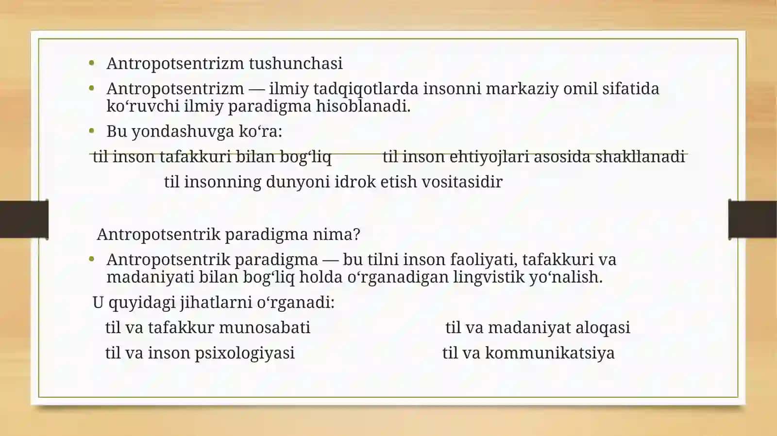 ANTROPOZENTRIK PARADIGMA 3