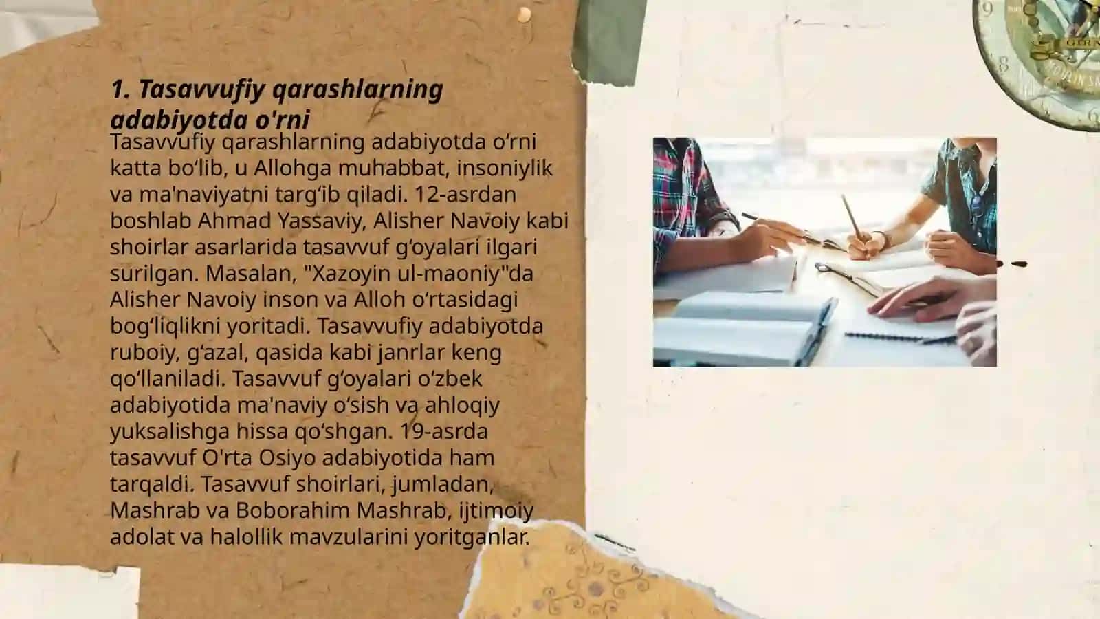 Tasavvufiy fikrlarni adabiyotda qanday ifodalashini aniqlash Наргиза ва Гулчехра 3