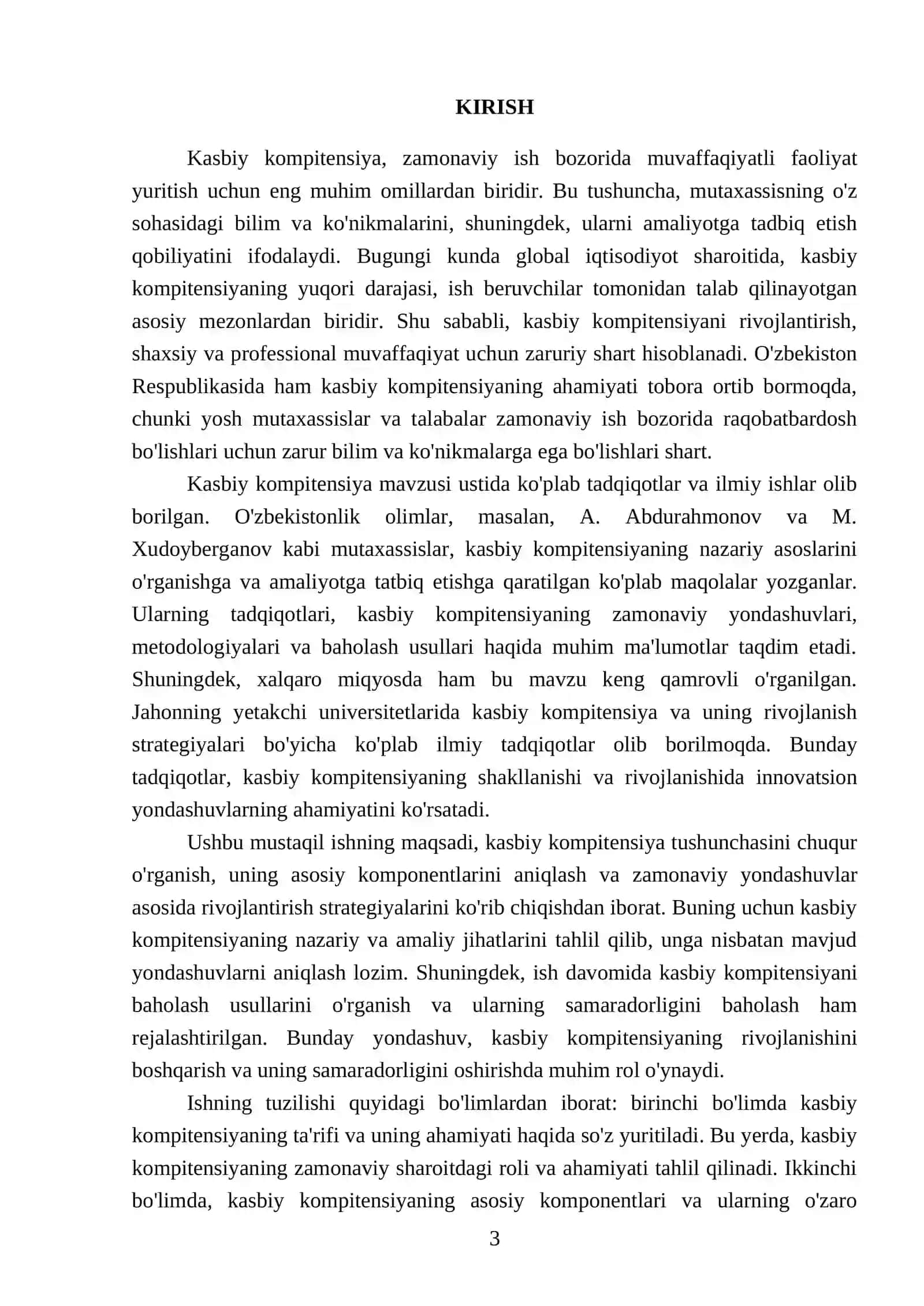 Kasbiy kompitensiya va unga nisbatan yondashuvlar 3