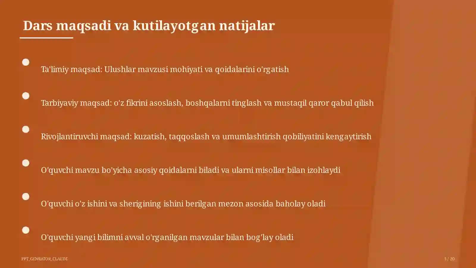 Ulushlar (3-sinf) 3