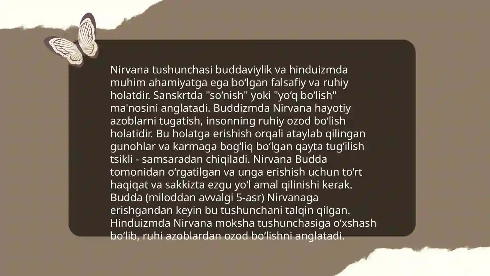Nirvana haqida qarashlar 3