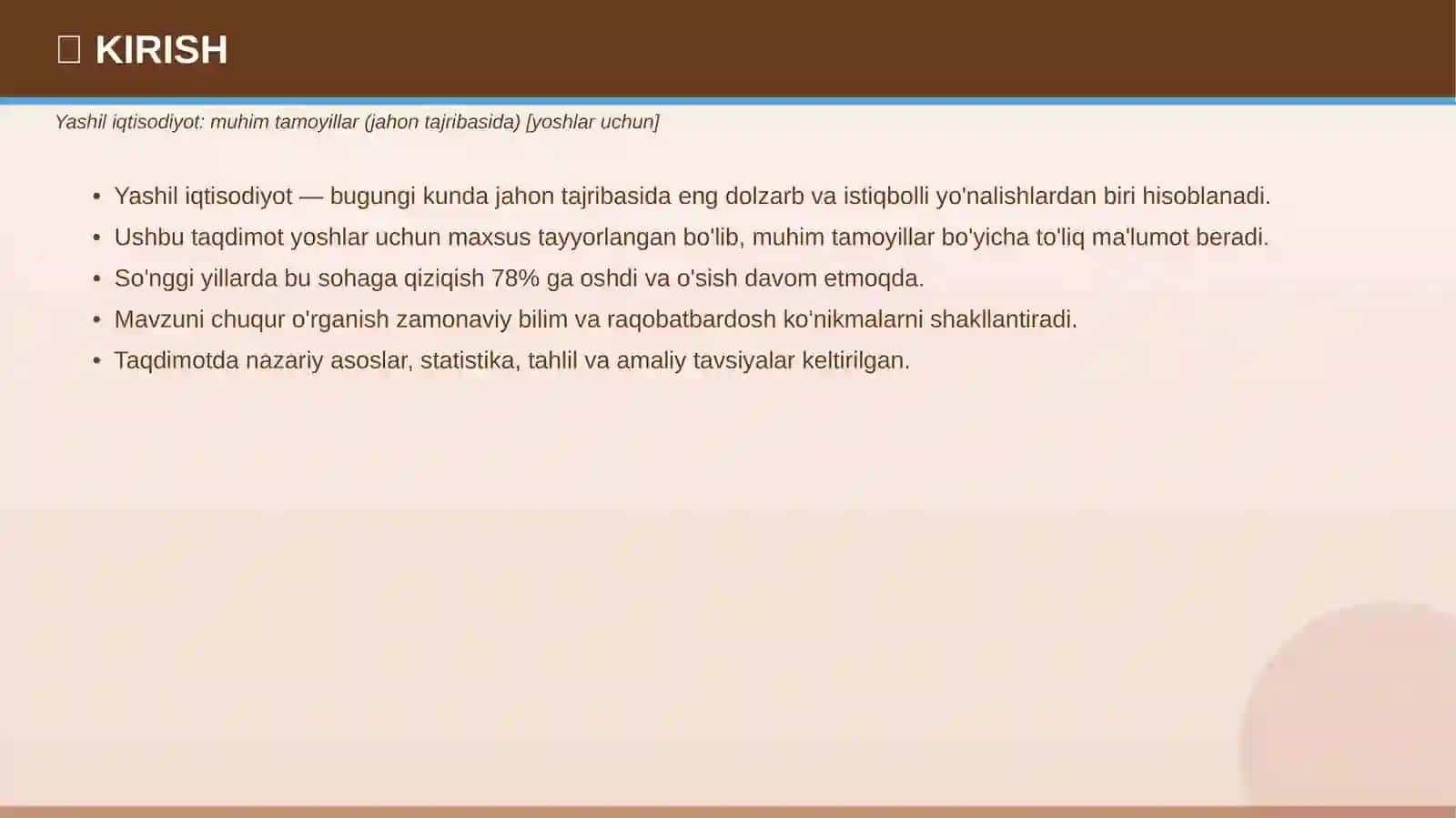 Yashil iqtisodiyot: muhim tamoyillar (jahon tajribasida) [yoshlar uchun] 3