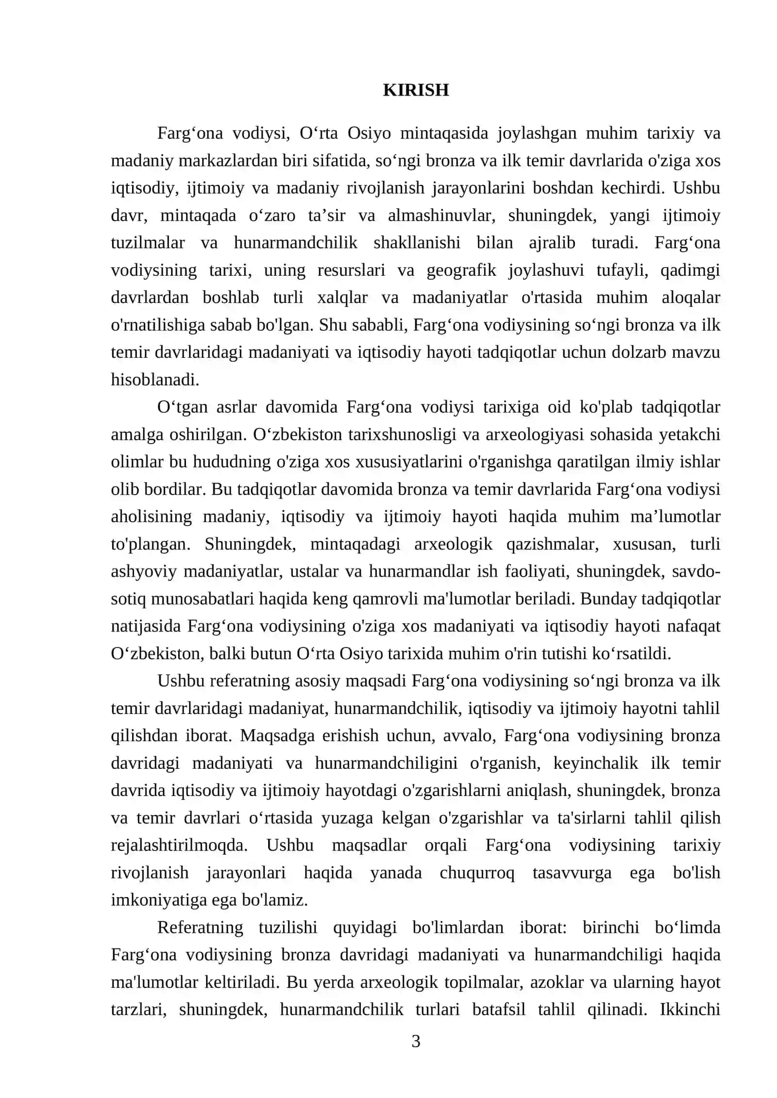 Fargʻona vodiysi soʻngi bronza va ilk temir davrida 3