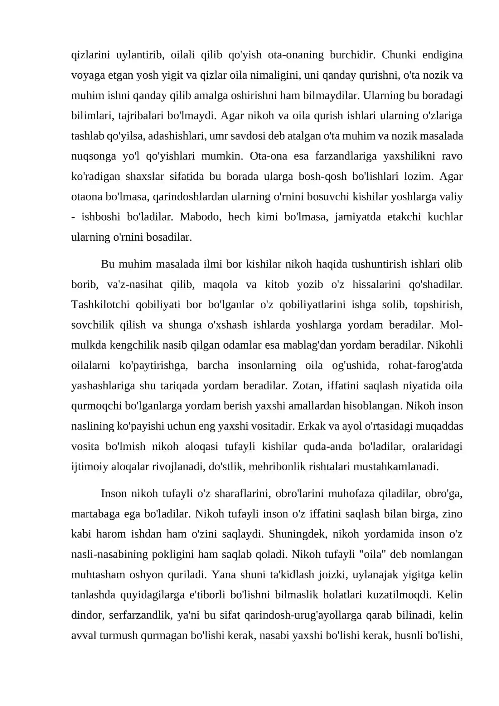 OILA VA NIKOHNING MA'NAVIY-RUHIY OMILLARI 3