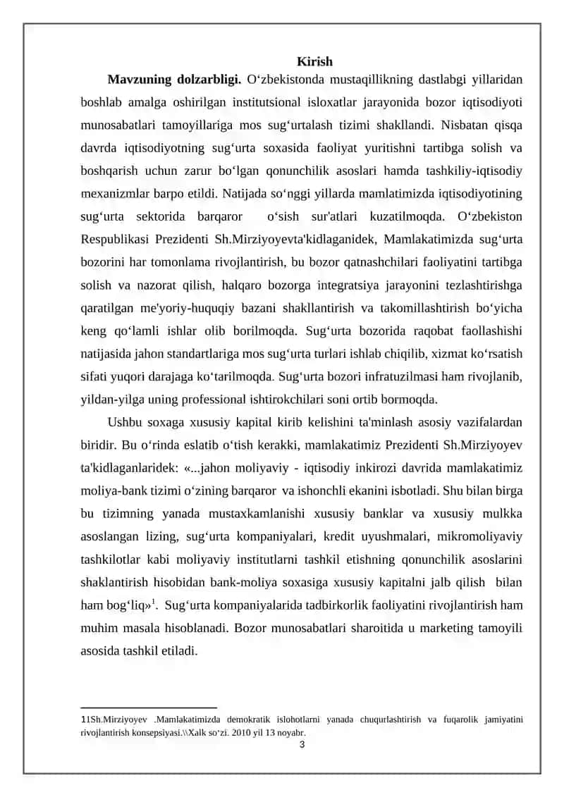 Sug'urta kompaniyalarida marketing xizmatini tashkil etish yo'llari 3