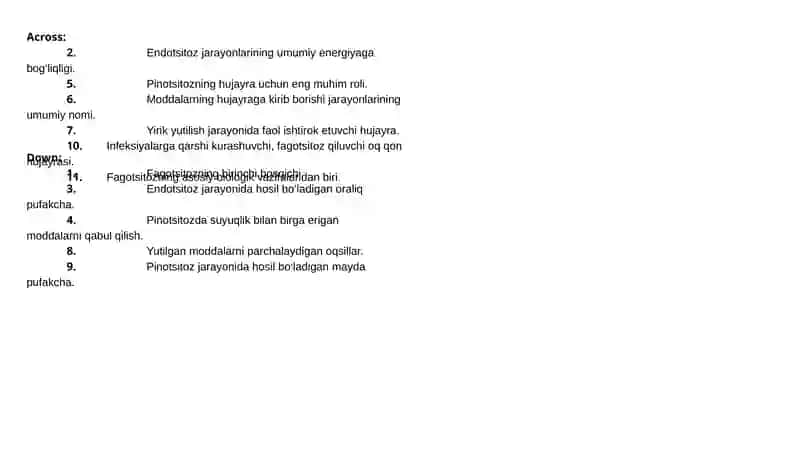 Biologiya Test Savollari 3