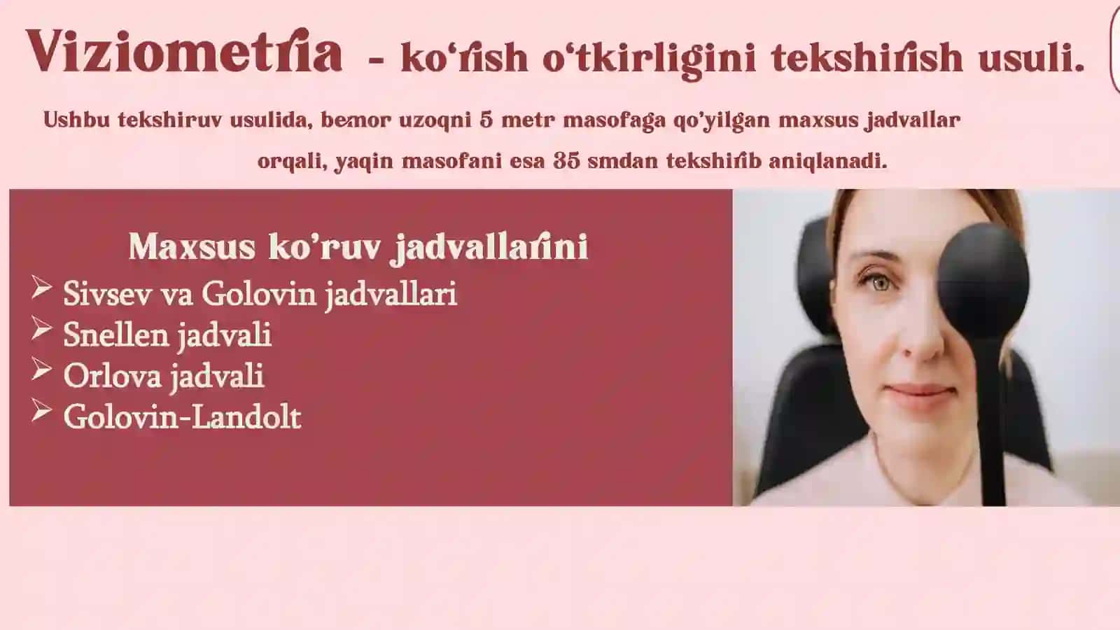 KO’RUV A’ZOSINING TEKSHIRUV USULLARI 3
