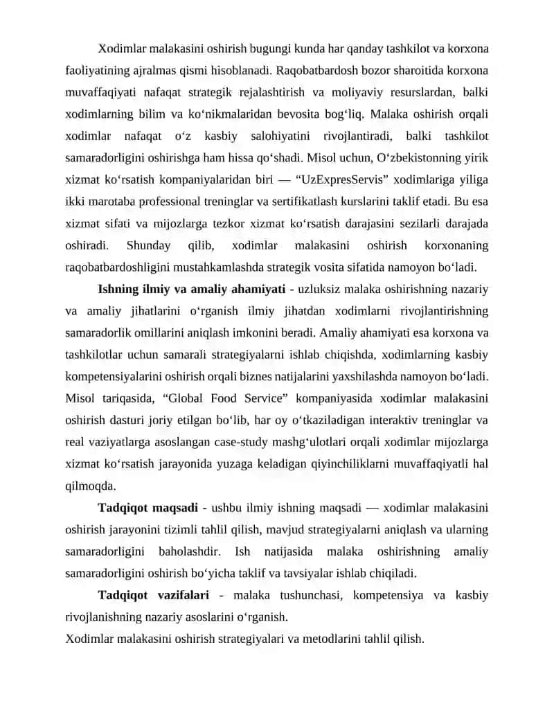 Xodimlarni malakasini oshirish strategiyasi 3