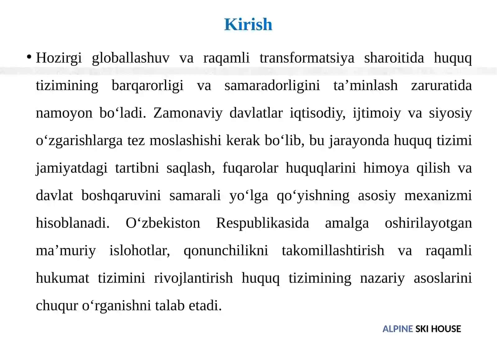 Huquq tizimi. Nazariy huquqiy yondashuv 3