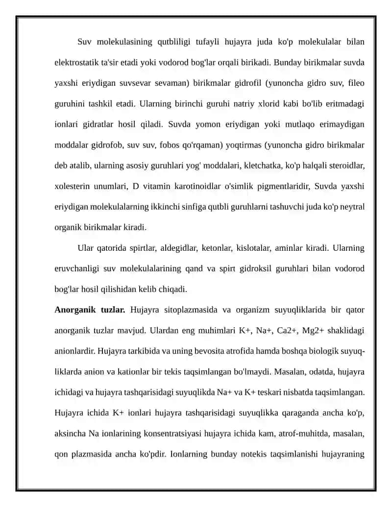 TIRIK ORGANIZM TO'QIMA VA HUJAYRALARIGA FIZIK OMILLARNING TA'SIRI 3
