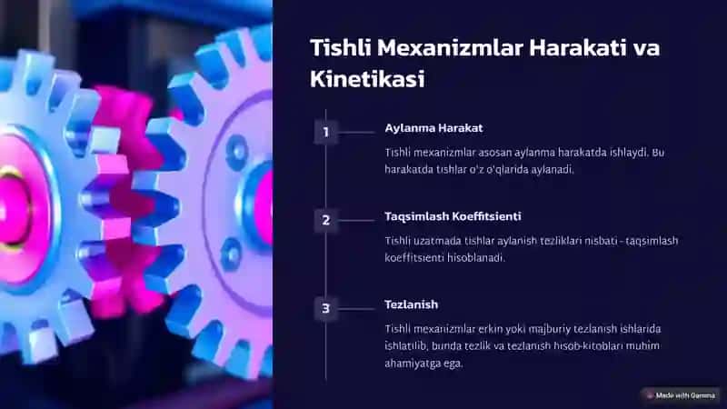 Tishli Mexanizmlar Kinimatikasi 3