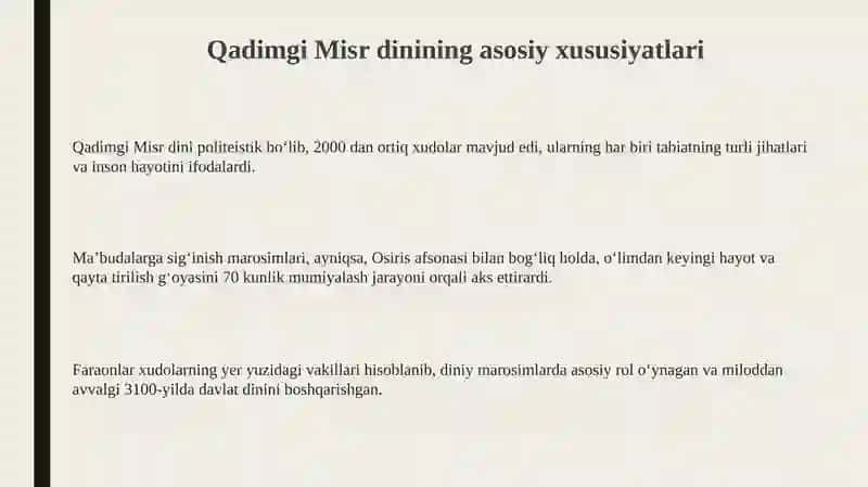 Qadimgi Misrning dini 3