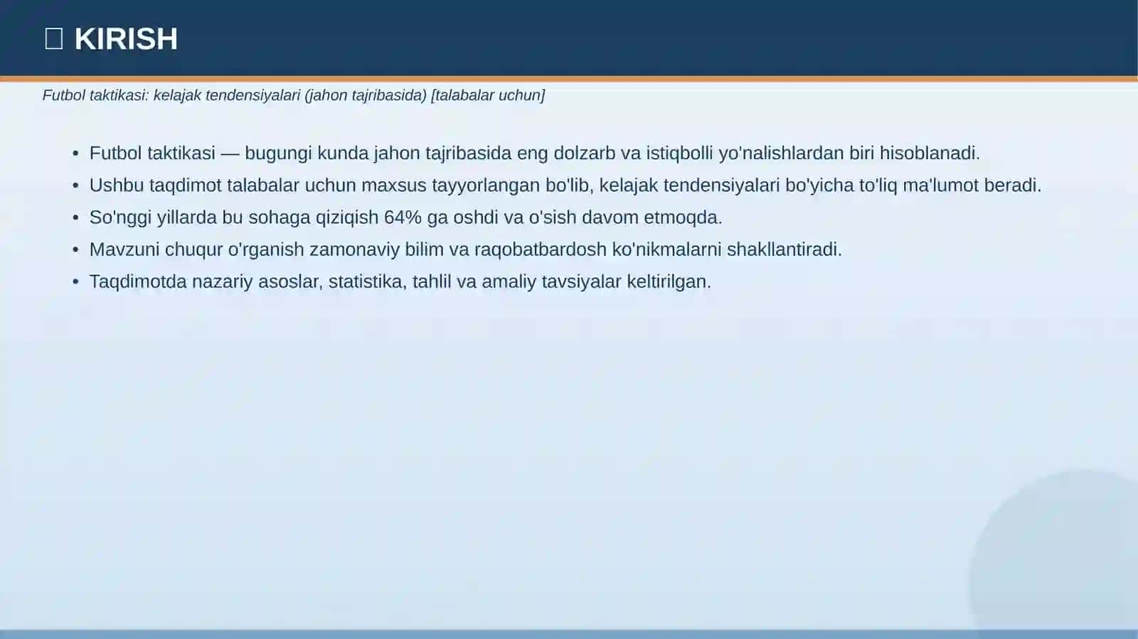 Futbol Taktikasi: Kelajak tendensiyalari (Jahon tajribasida) [Talabalar uchun] 3