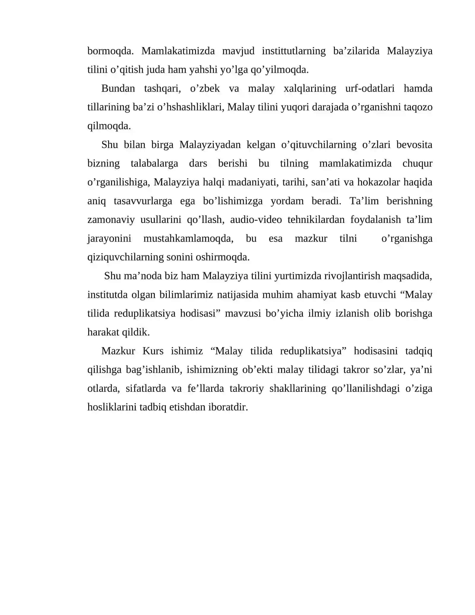 Malay tilida reduplikatsiya 3