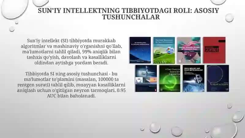 Tibbiyotda sunʼiy intellektga kirish 3