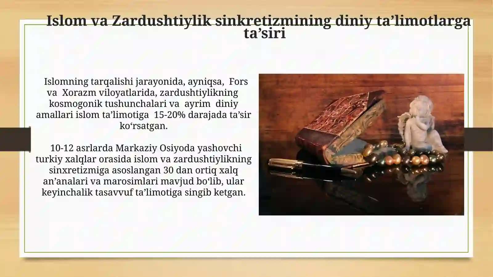 Islom va boshqa diniy aqidalar sinkretlashuvi natijasida shakllangan diniy ta'limotlartarixi 3