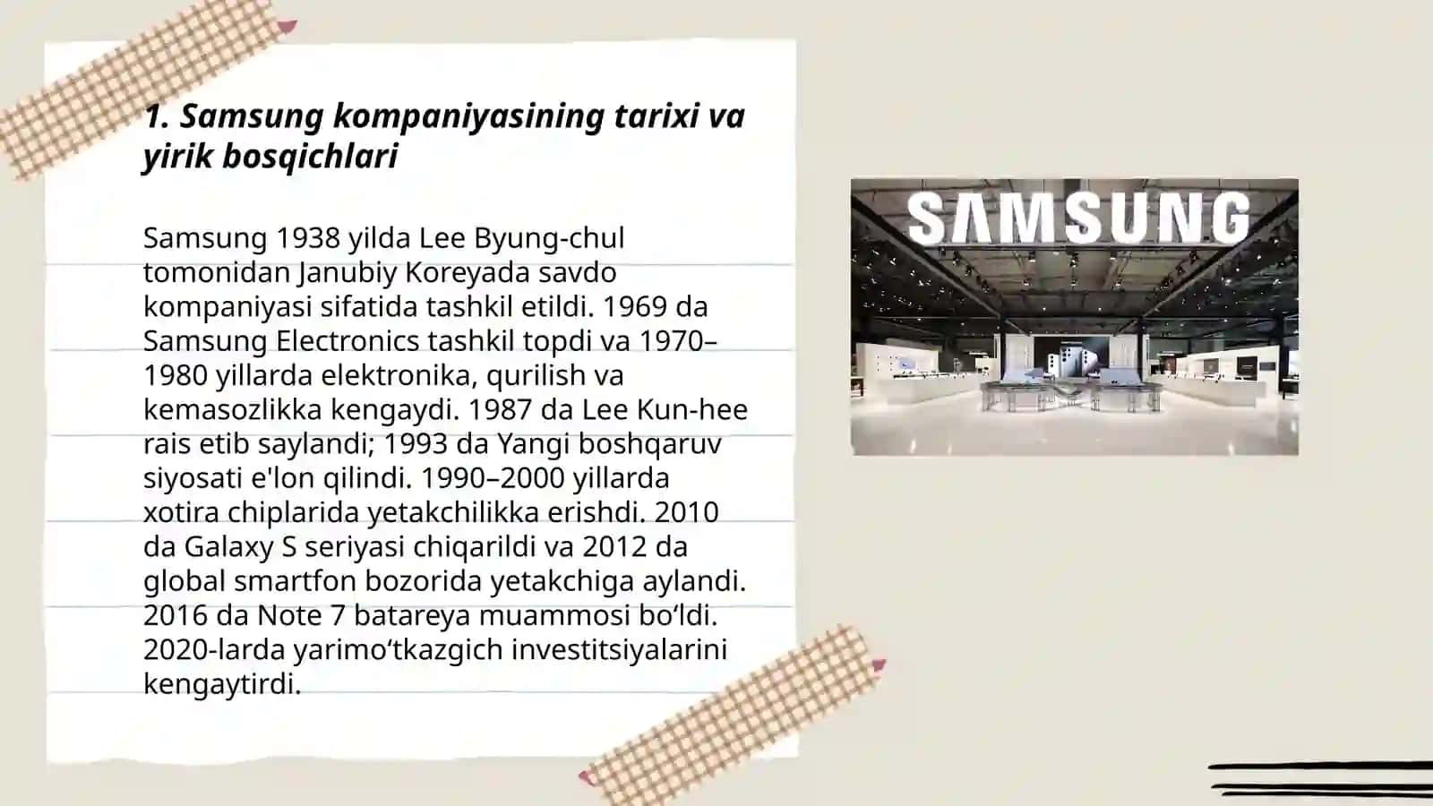 Samsung kompaniyasi 3