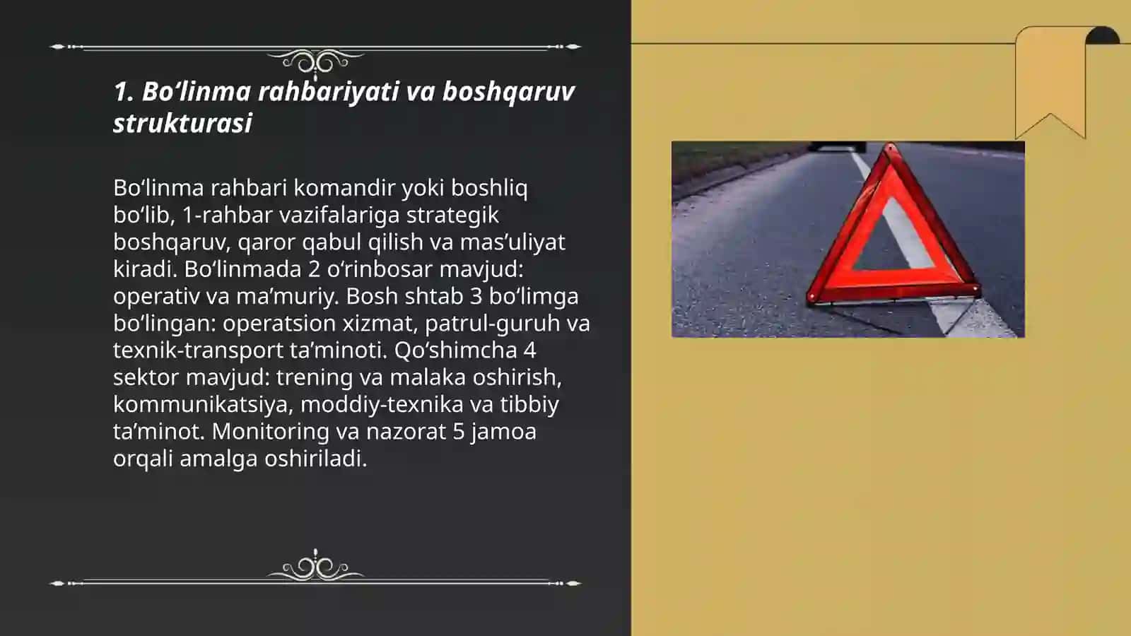 Yo‘l harakati xavfsiz bo‘linmalarining tarkibiy tuzilmalari 3