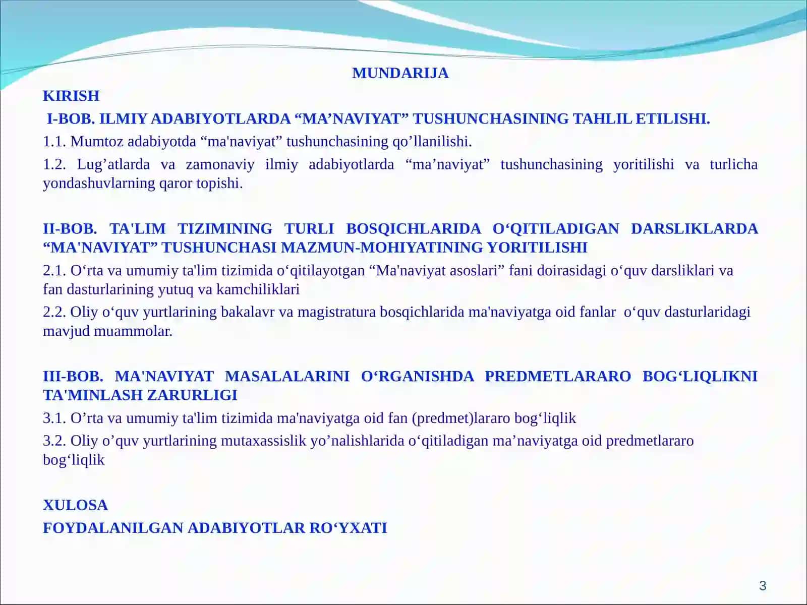 Ma’naviyatni o’rganishning metodologik asoslari 3