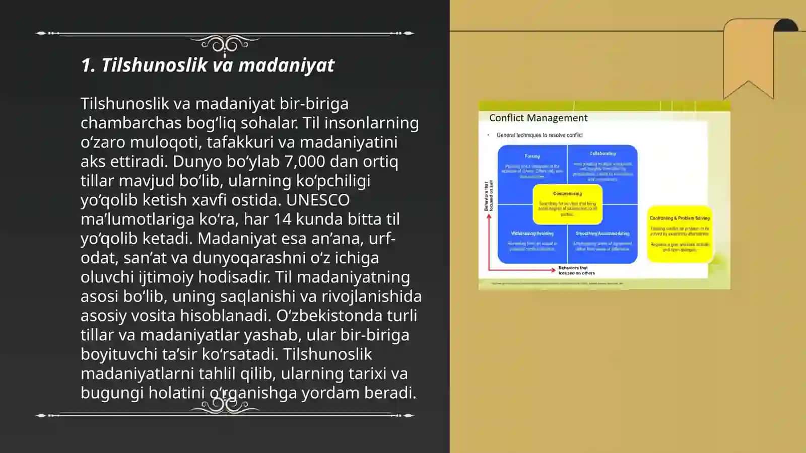 Lisoniy ziddiyatlar tahlili 3
