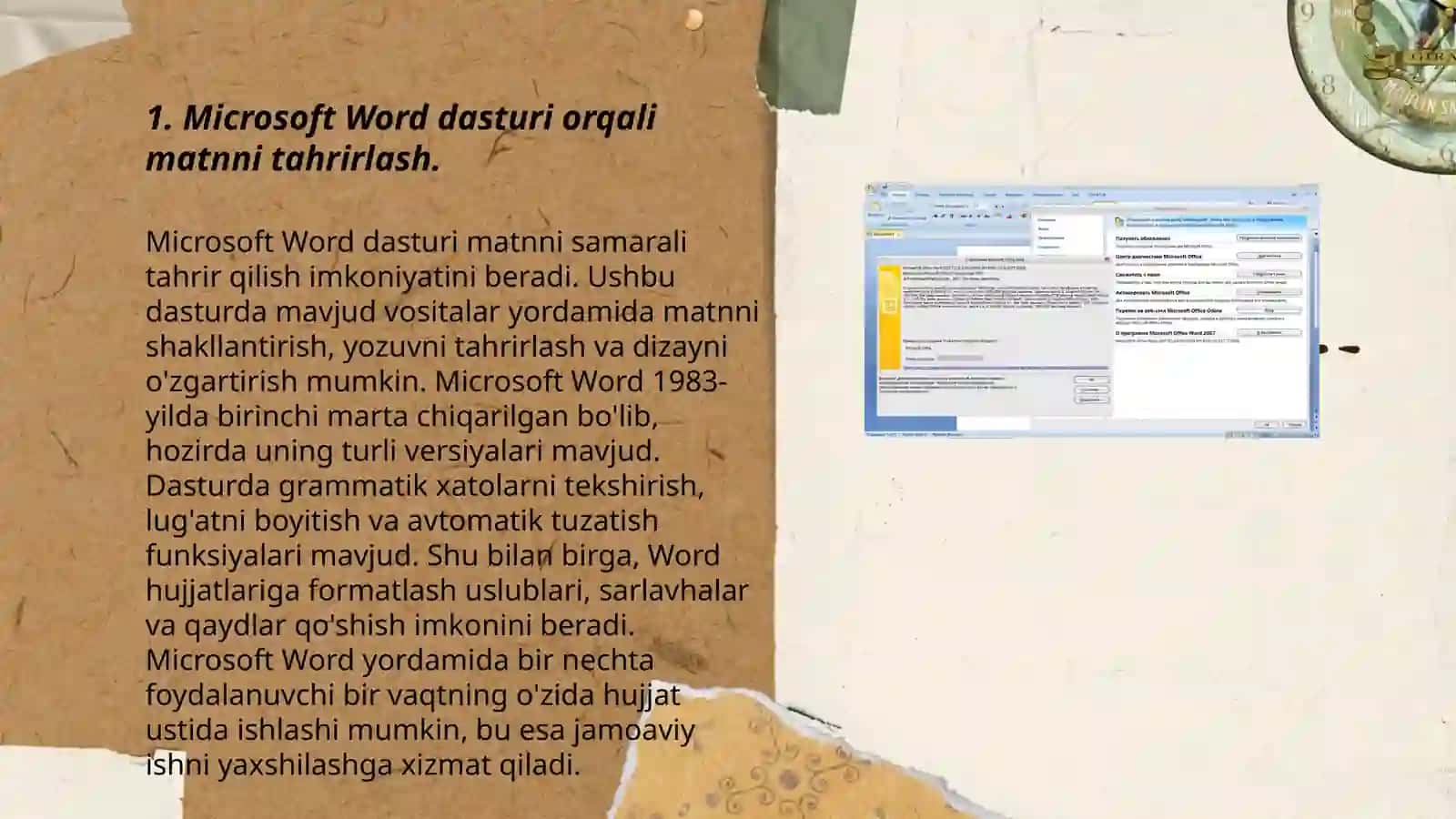 Microsoft Word dasturi 3