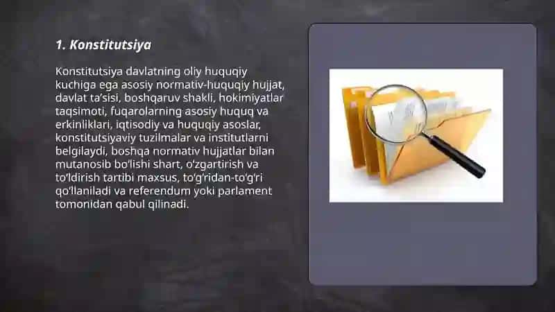 Normativ-huquqiy hujjatlarning turlari 3