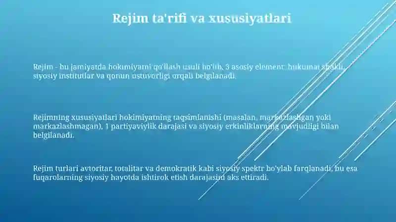 Siyosiy rejimlar 3