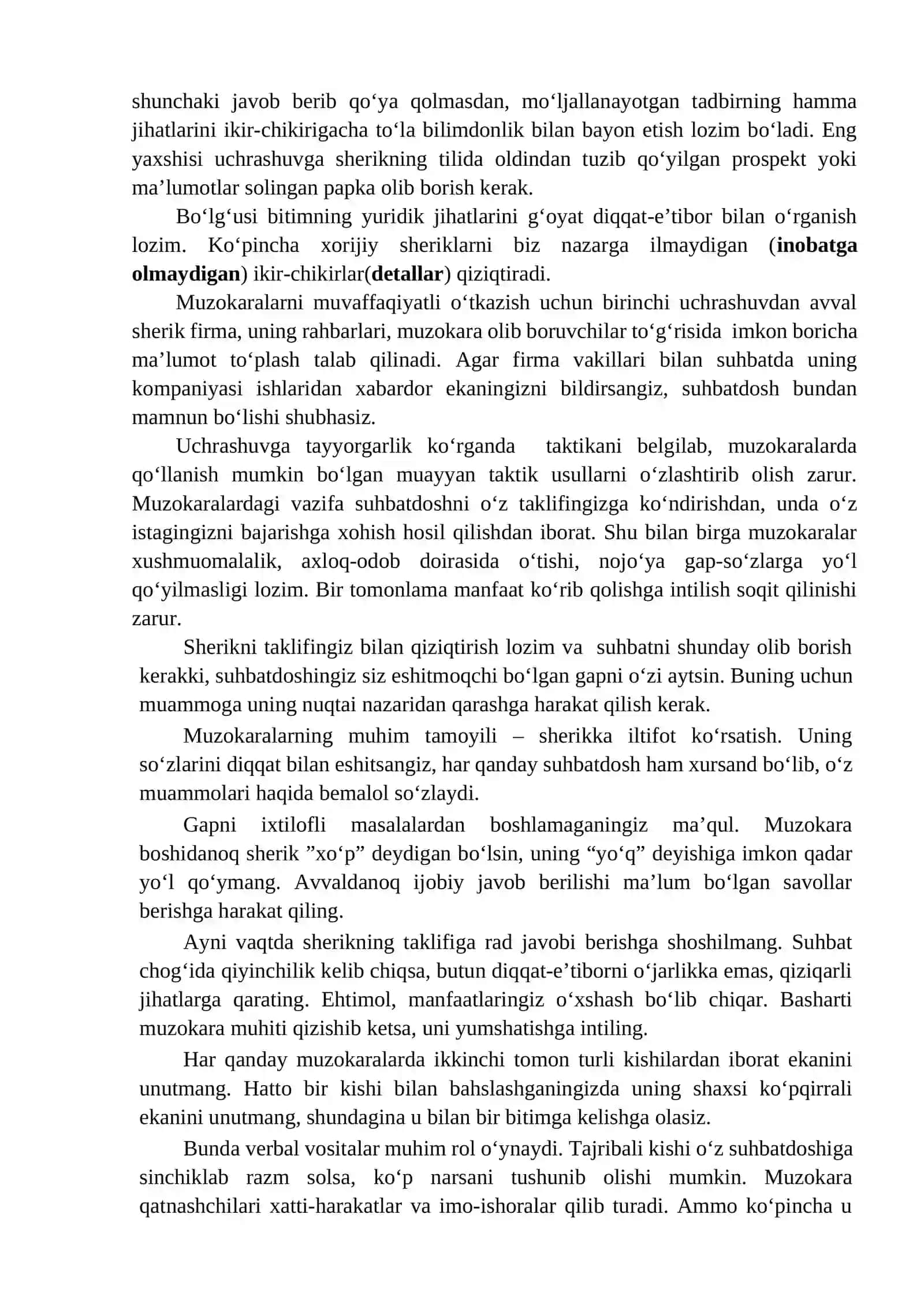 Ish yuzasidan muloqot muloqot va muzokaralar 3