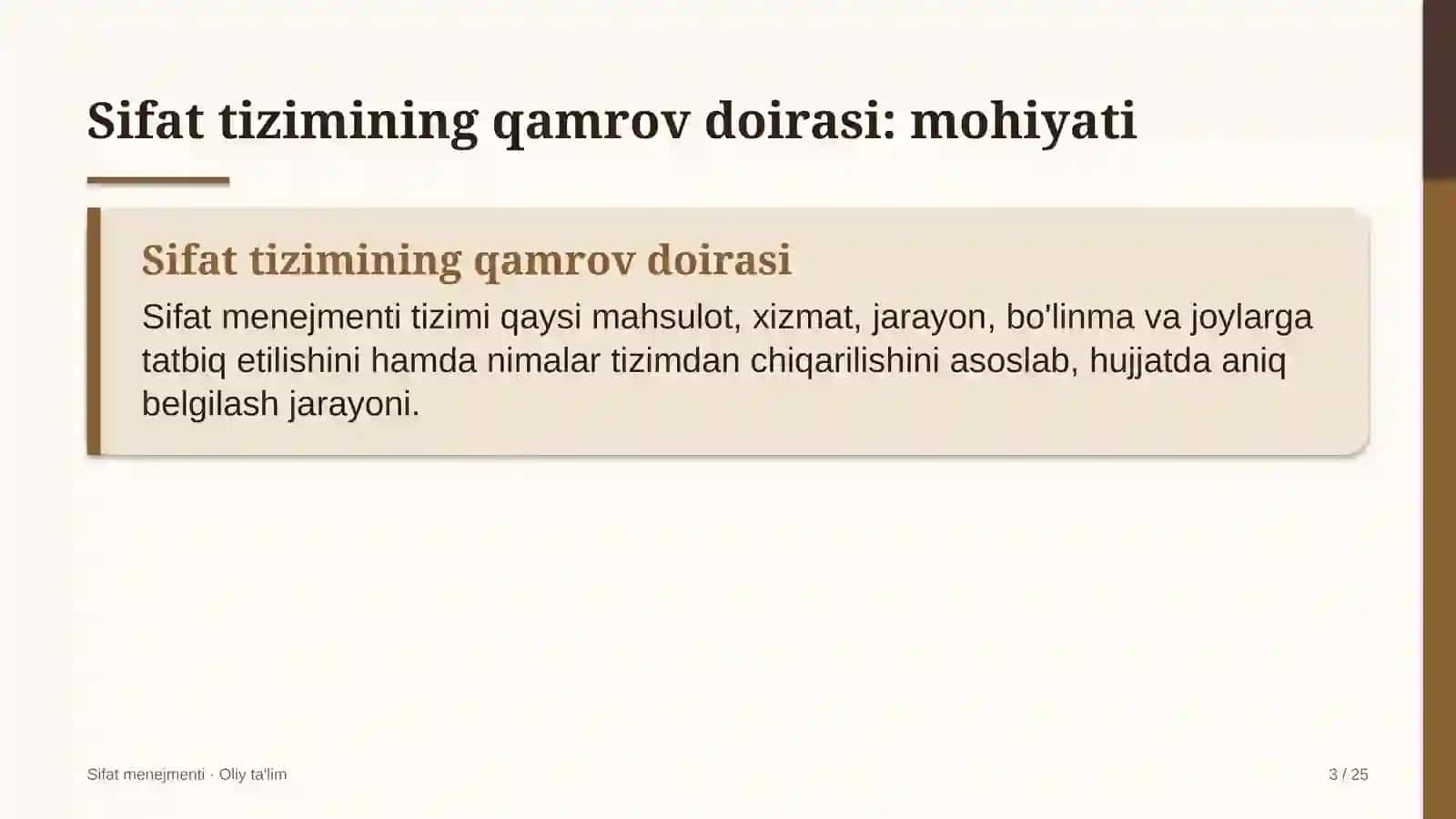 Kartoshkachilikda sifat menejmenti tizimining qamrov doirasini belgilash 3
