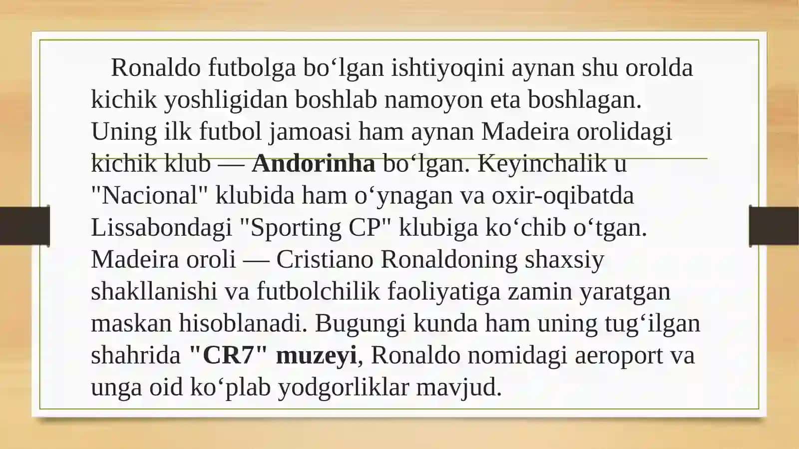 CRISTIANO RONALDO HAYOTI 3