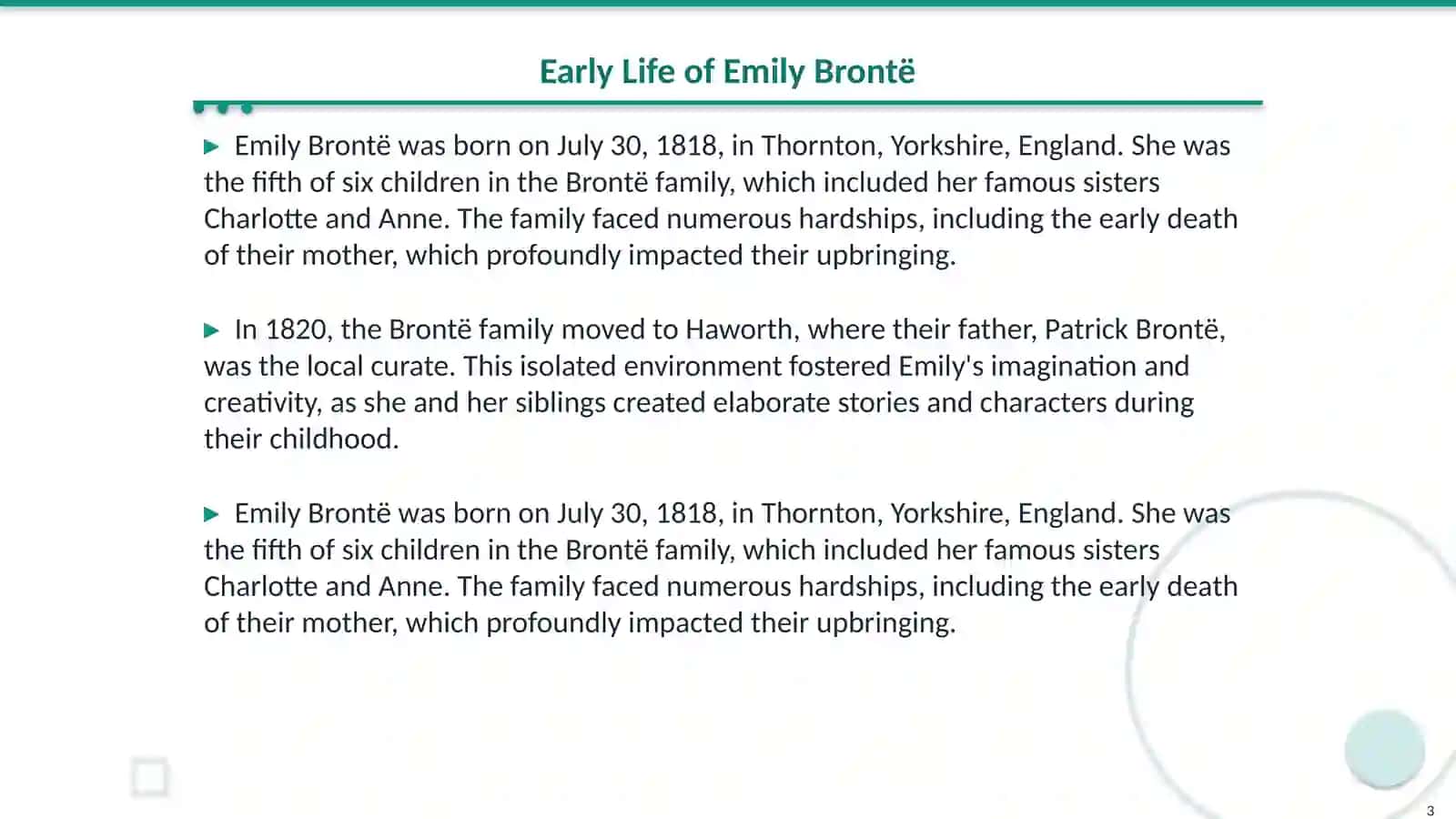 Emily Brontë 3
