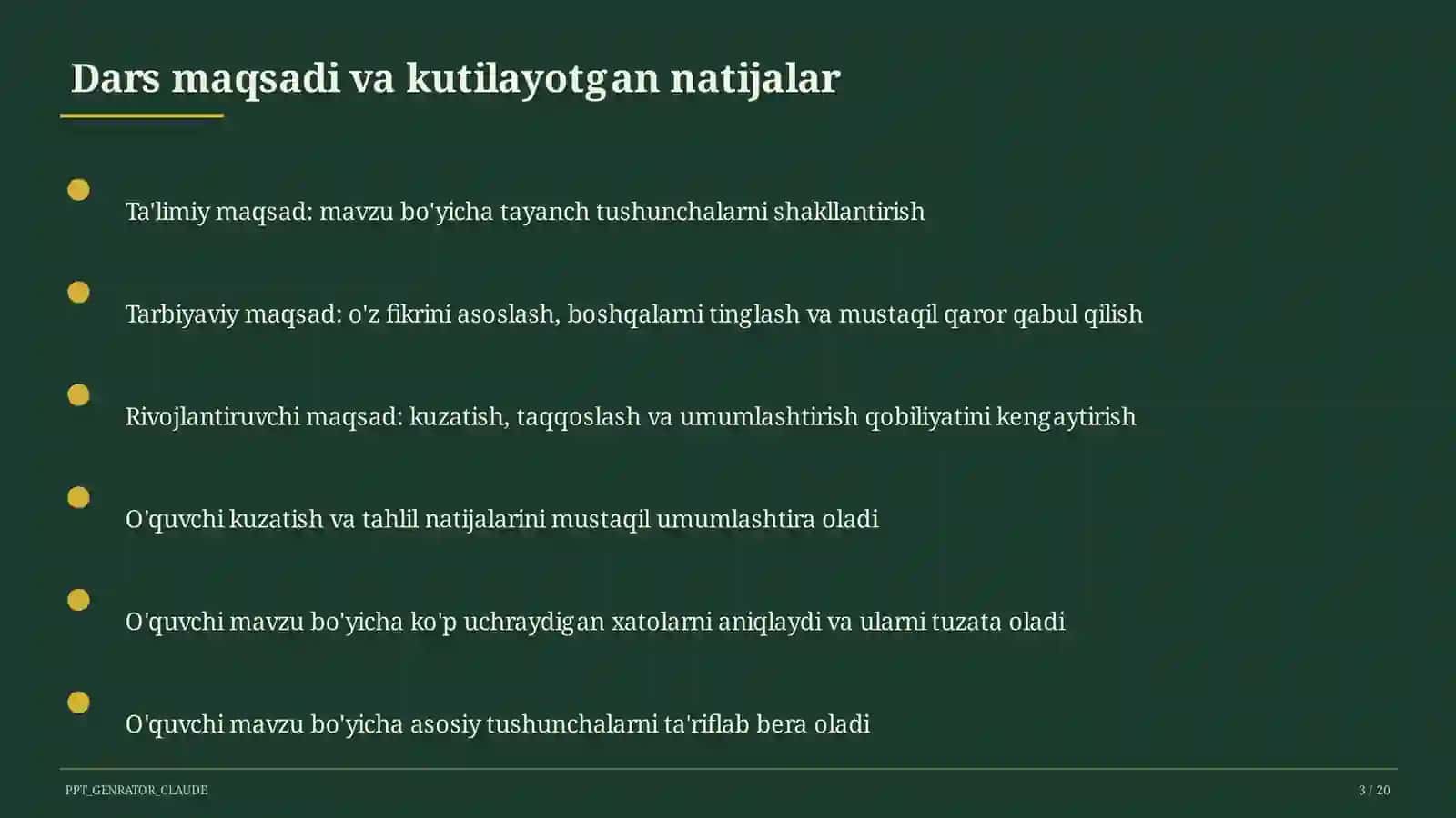 Sog'lom turmush tarzi hayot garovi (7-sinf) 3