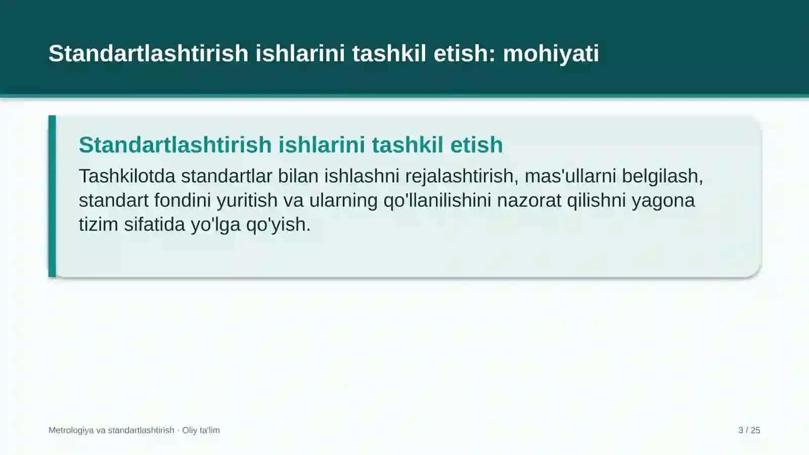 organik dehqonchilikda standartlashtirish ishlarini tashkil etish 8296 3