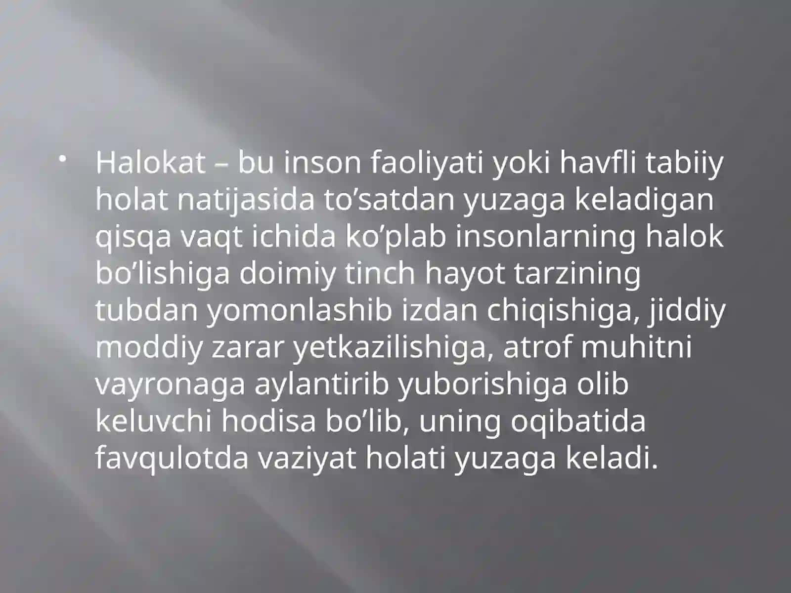 Halokatlar tibbiyoti. Tez tibbiy yordam ko'rsatish. 3