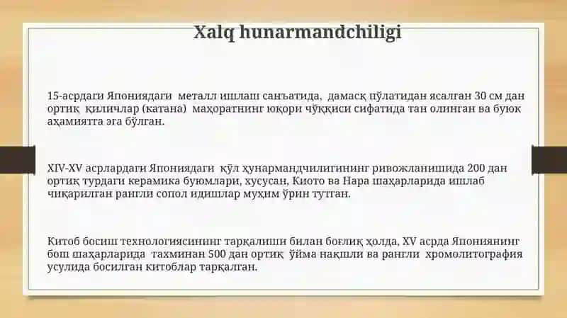 XIV XV asrlarda Yaponiya 3