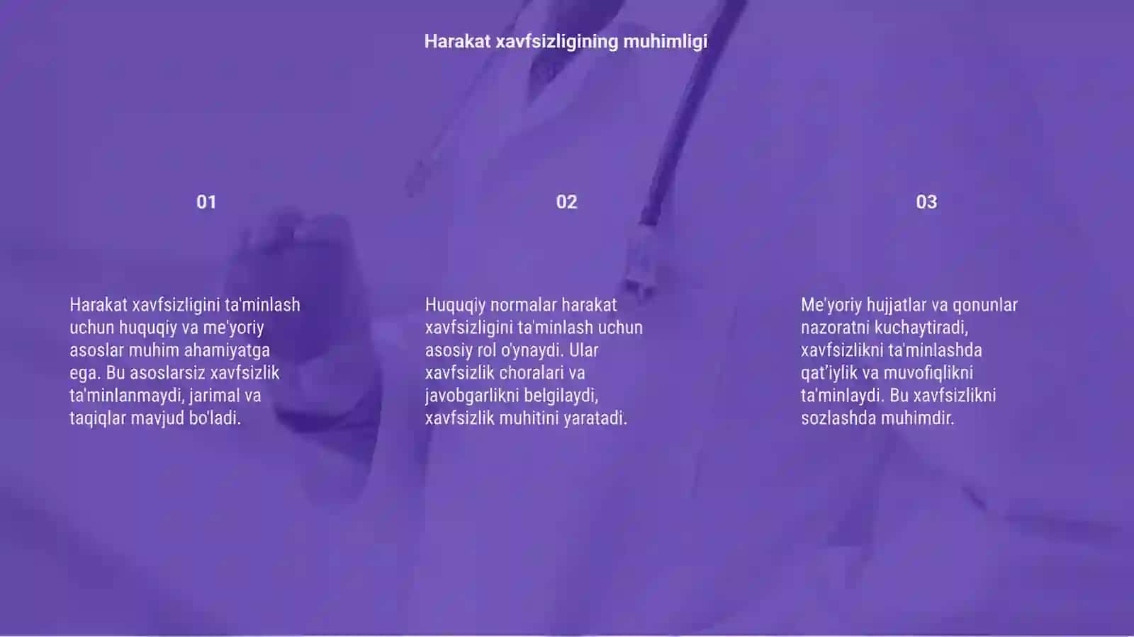 Harakat xavfsizligini tartibga solishning huquqiy va me'yoriy asoslari 3