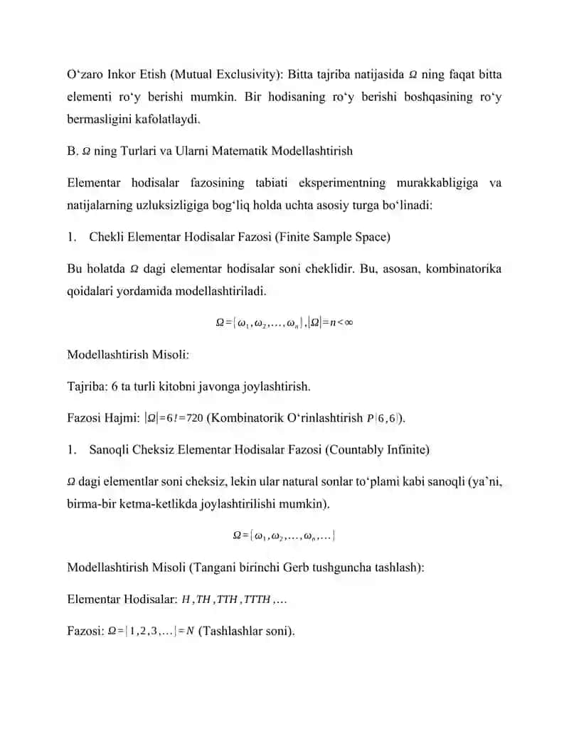 Ehtimollar Nazariyasi (Probability Theory) 3