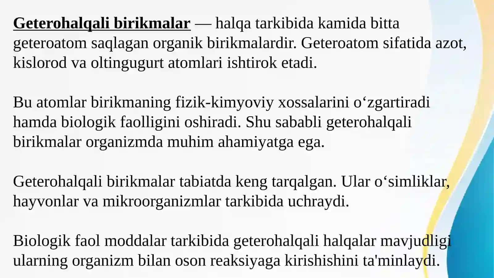 Geterohalqali birikmalar 3