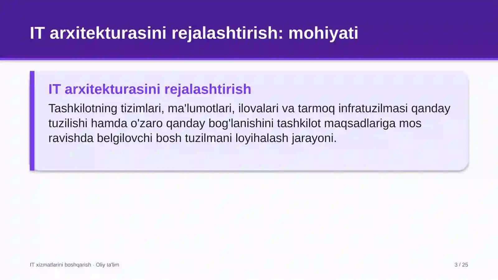 Elektronika do'konlarida axborot texnologiyalari arxitekturasini rejalashtirish 3