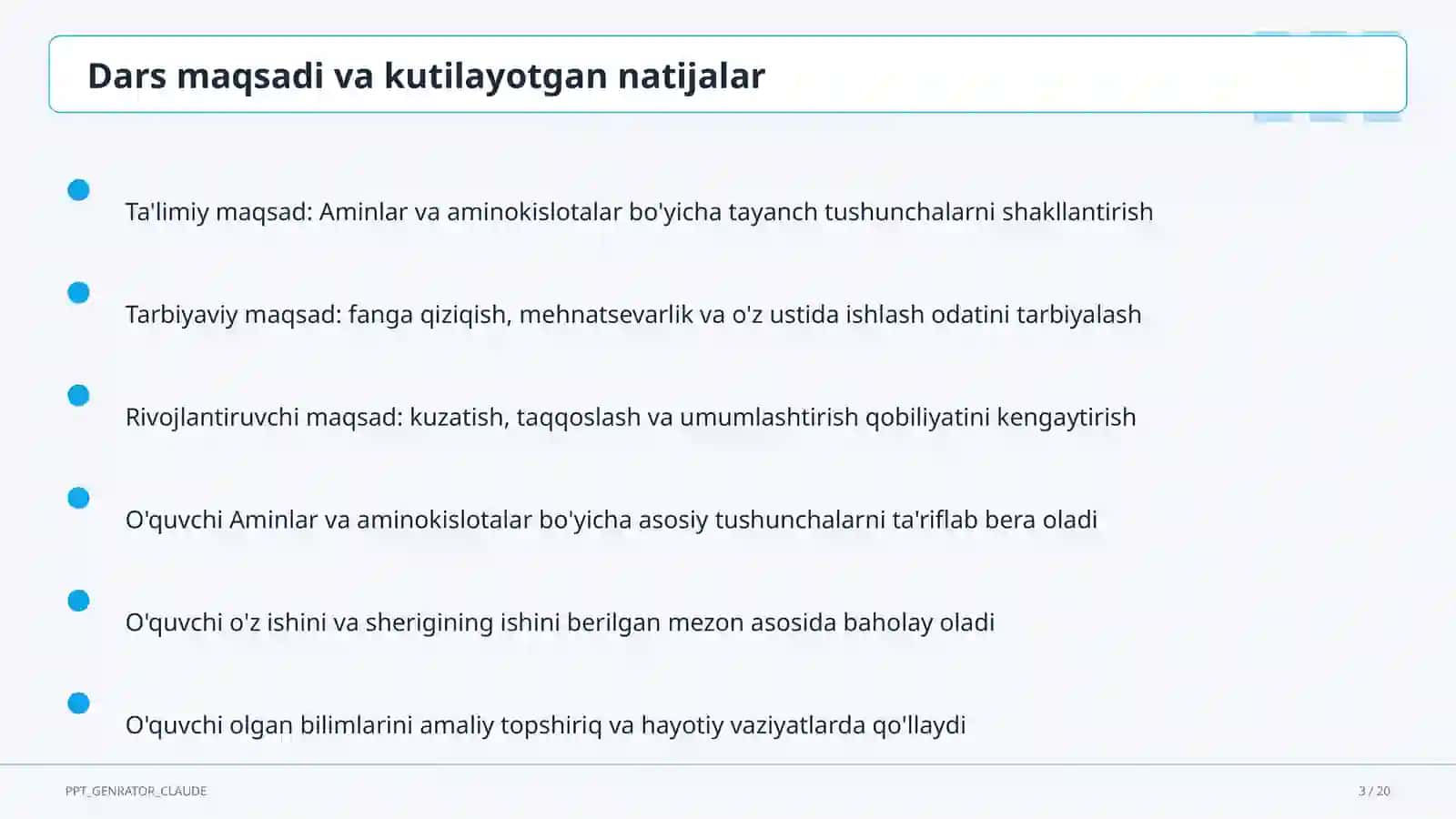 Aminlar va aminokislotalar (11-sinf) 3