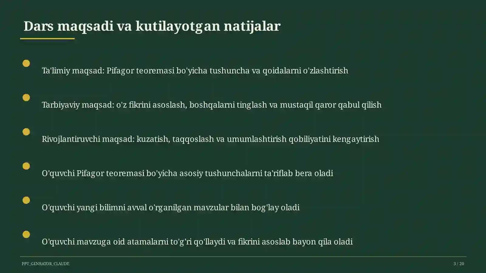 Pifagor teoremasi (8-sinf) 3