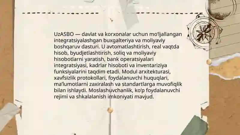 UzASBO dasturi va imkoniyatlari 3